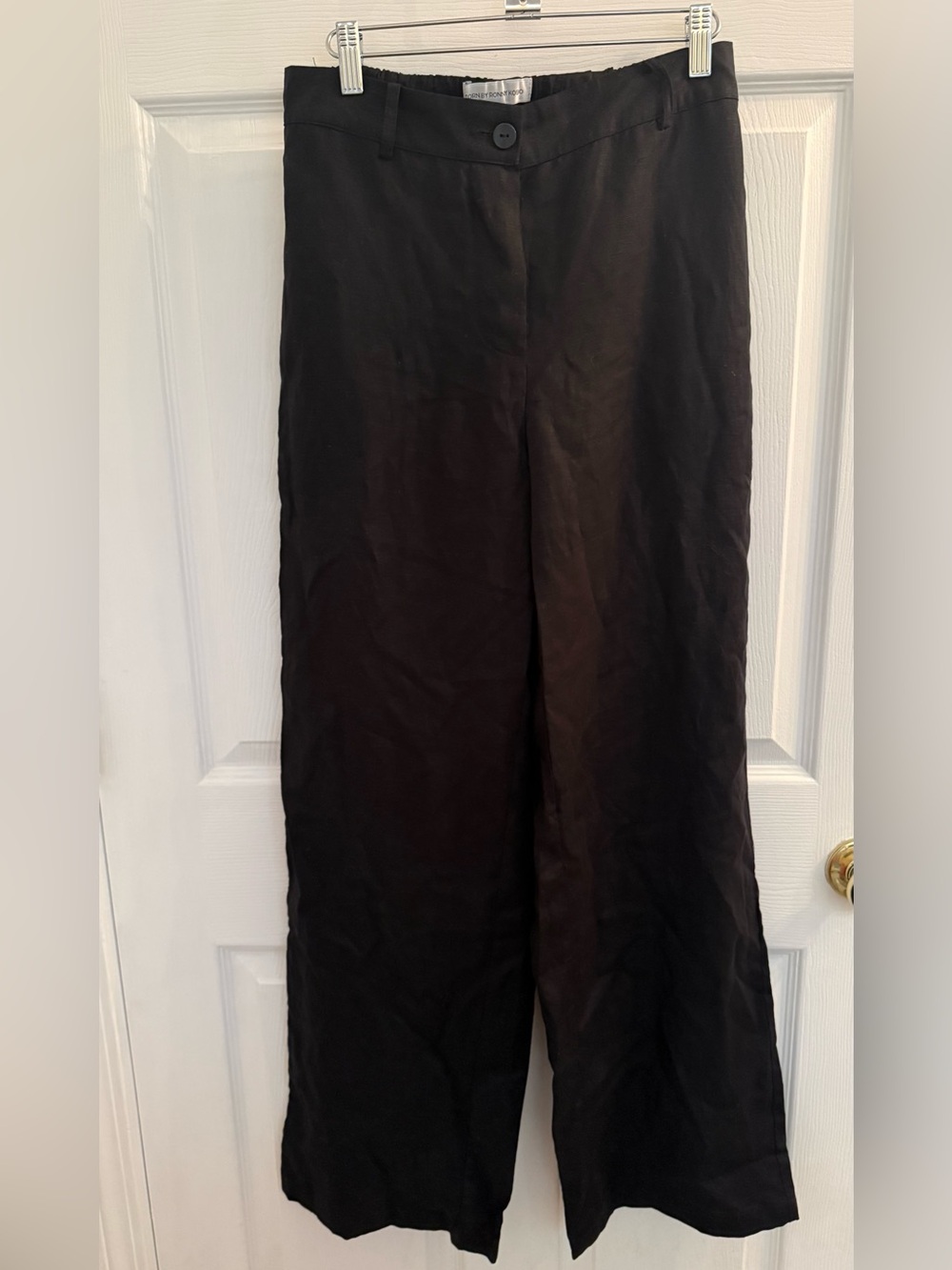 Torn by Ronny Kobo Black Wide-Leg Pants